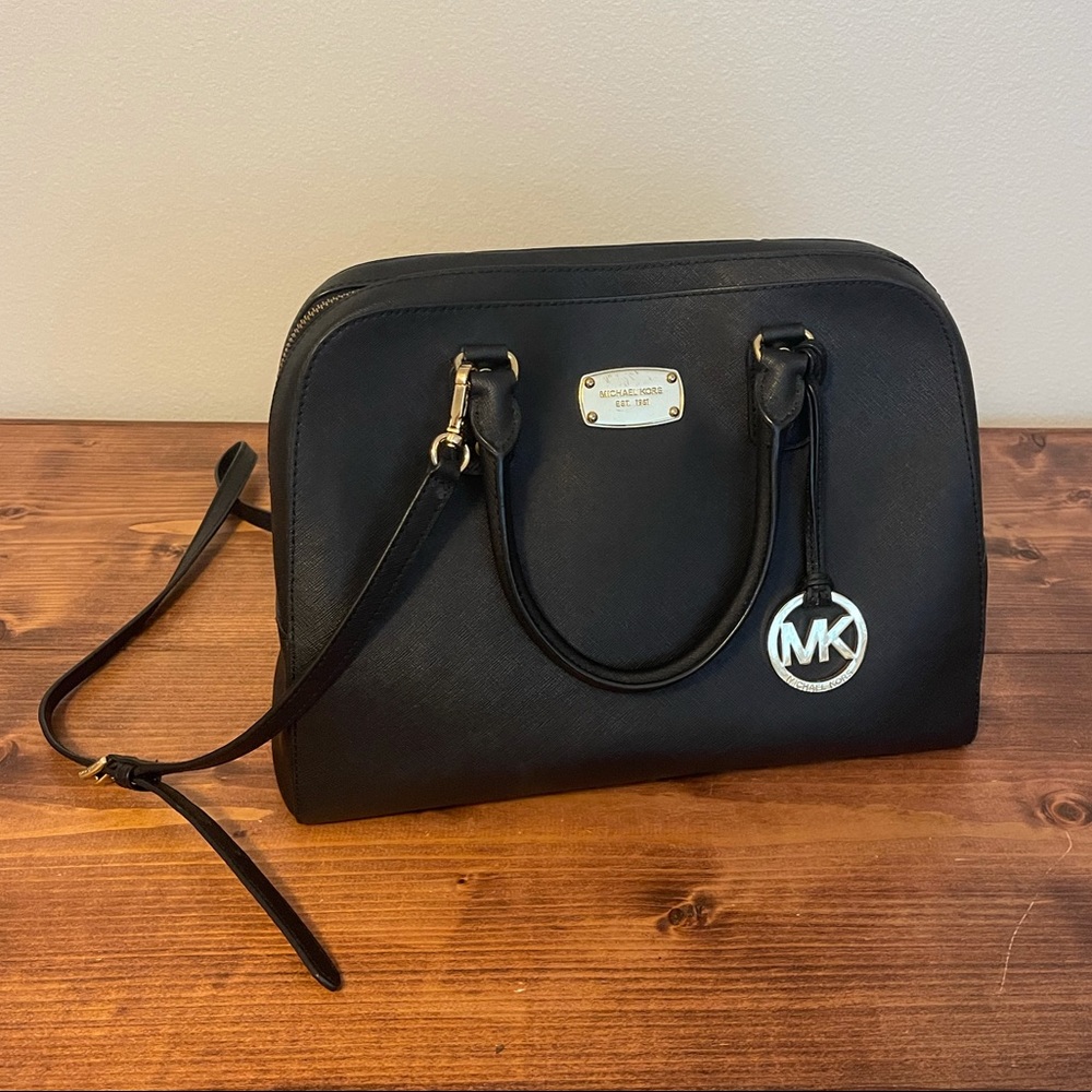 Michael Kors Black Leather Purse